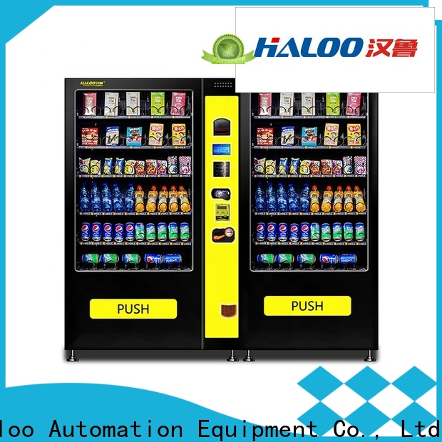 Haloo combination vending machines supplier for drink