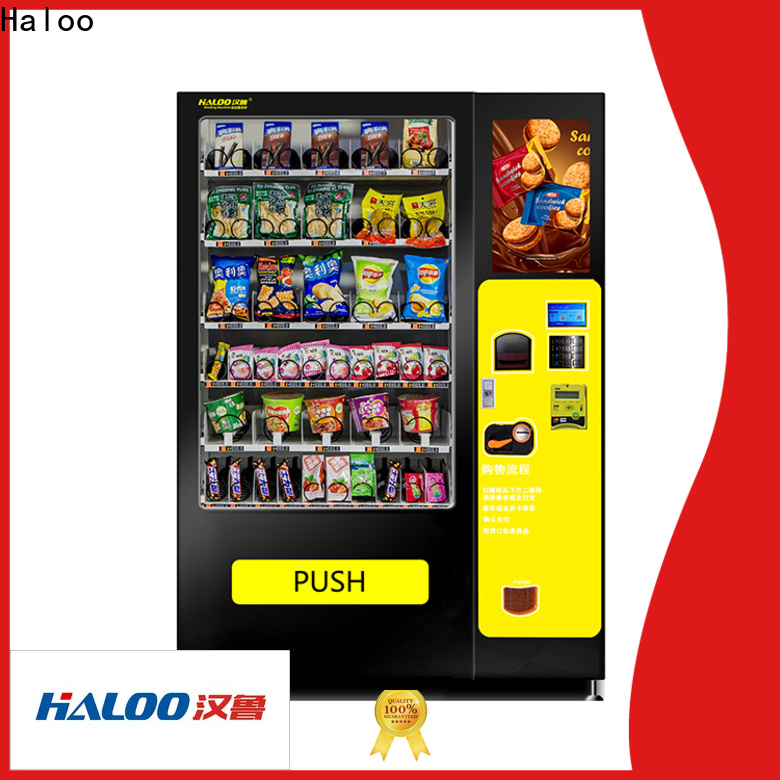 Haloo convenient elevator vending machine wholesale for snack