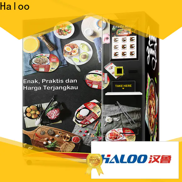 Haloo hot noodle vending machine factory for outdoor
