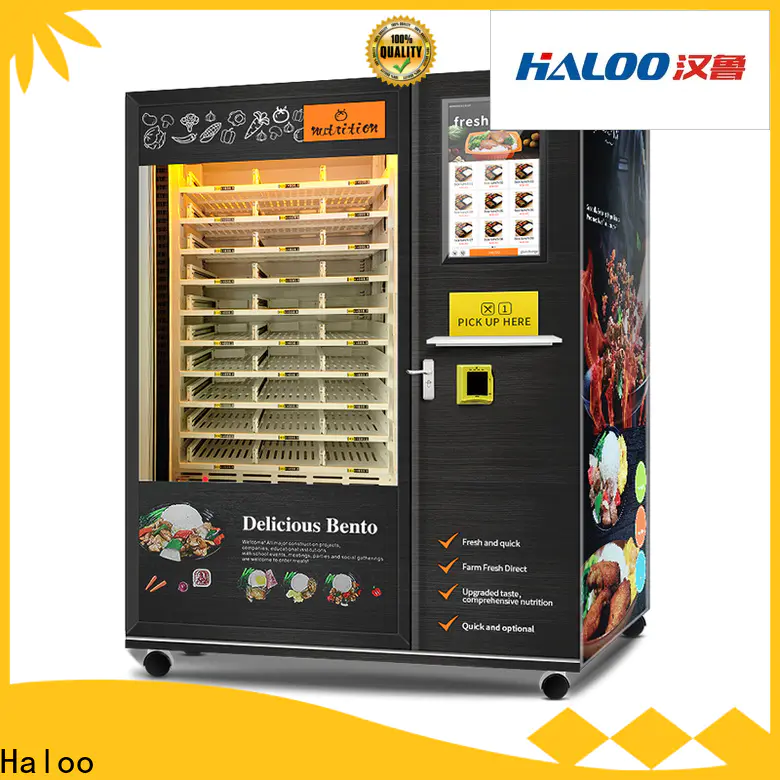 Haloo hot dog vending machine factory for outdoor