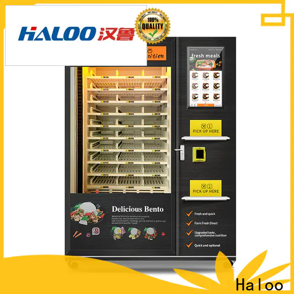 Haloo hot food vending machine manufacturers wholesale for snack
