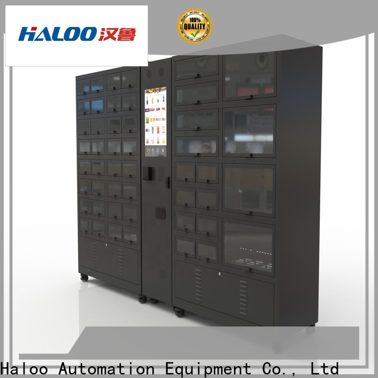 Haloo combination vending machines supplier for shopping mall