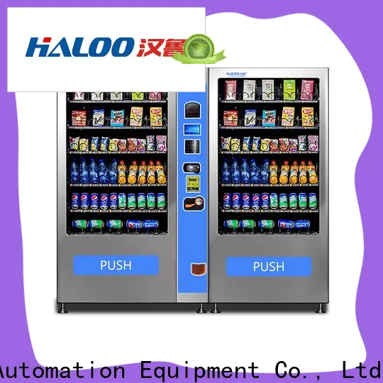 Haloo combo vending machines factory for food