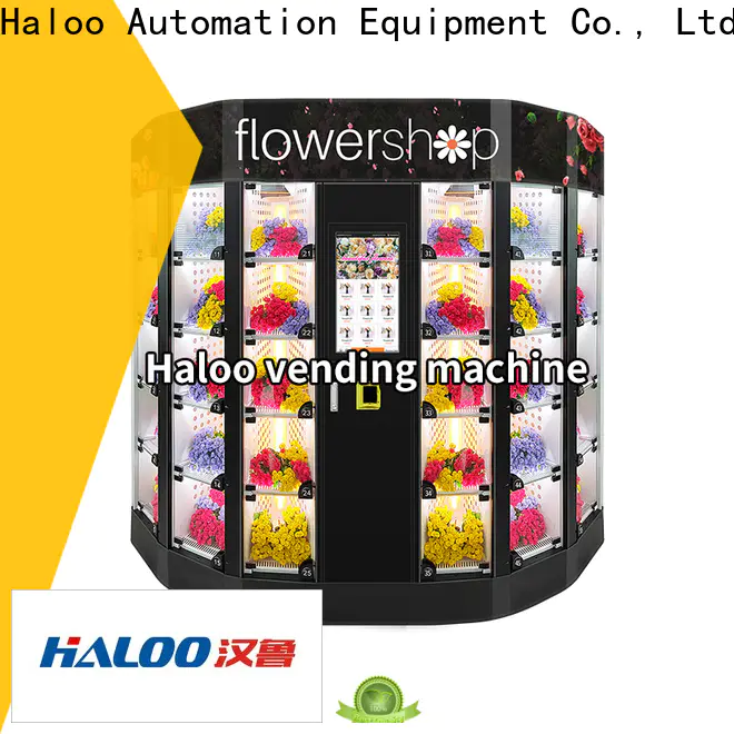 Haloo Good Price floral vending machine supplier for cake shop