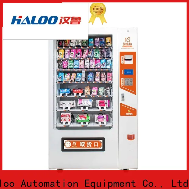 Haloo small soda vending machine factory for snack