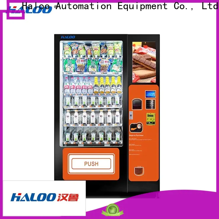 Haloo healthy food vending machine design for fragile goods