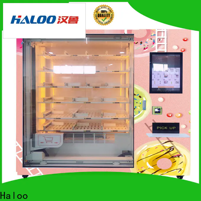 Haloo new ice cream vending machine price manufacturer for snack