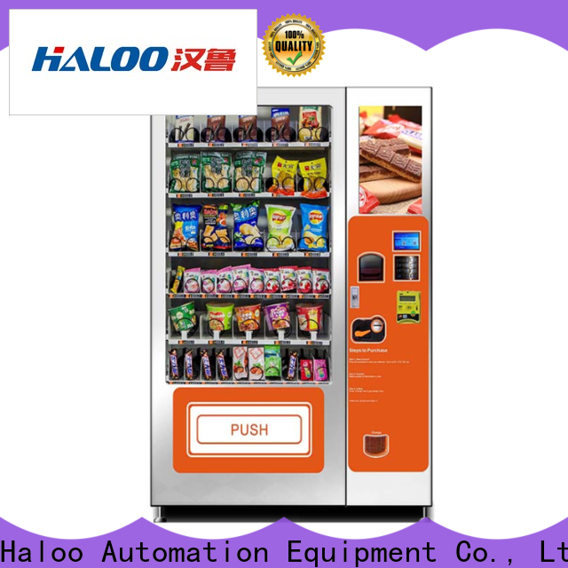 Haloo latest beverage vending machine design for snack