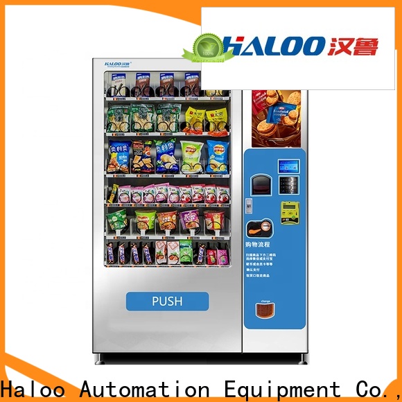 Haloo new toy vending machine manufacturer for snack