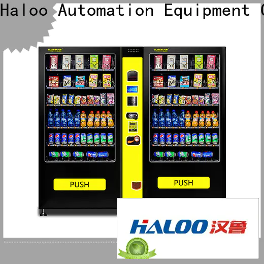 Haloo food and drink vending machine supplier for shopping mall