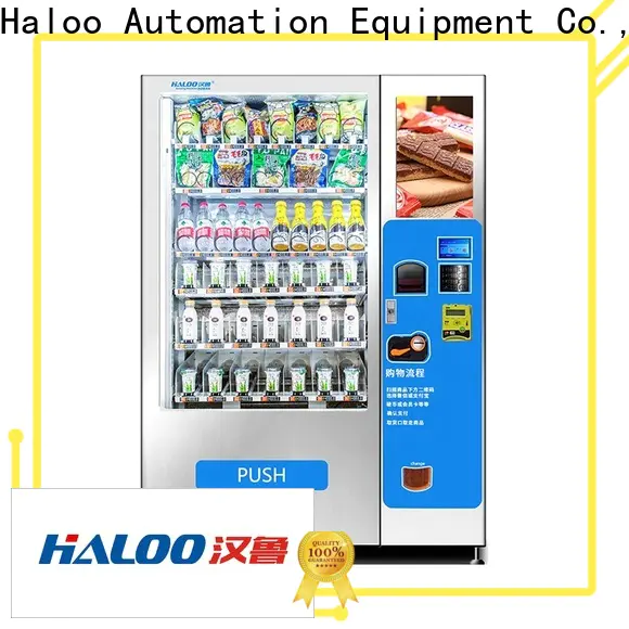 Haloo anti-theft vending machine with elevator manufacturer for drink
