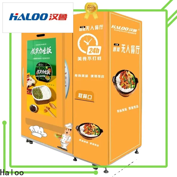 Haloo convenient coffee vending machine supplier for mall
