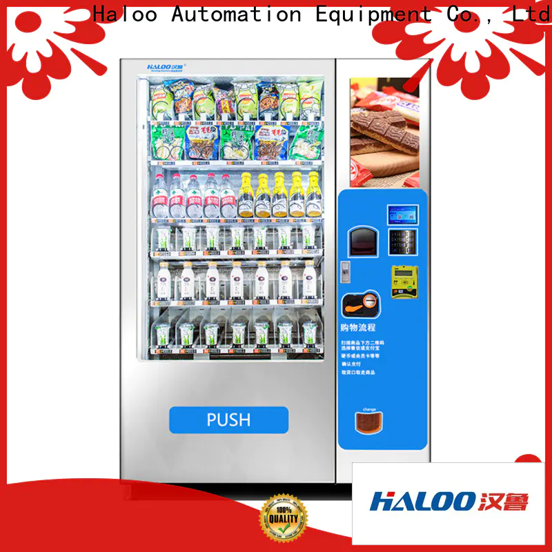 Haloo high quality used vending machines manufacturer for food