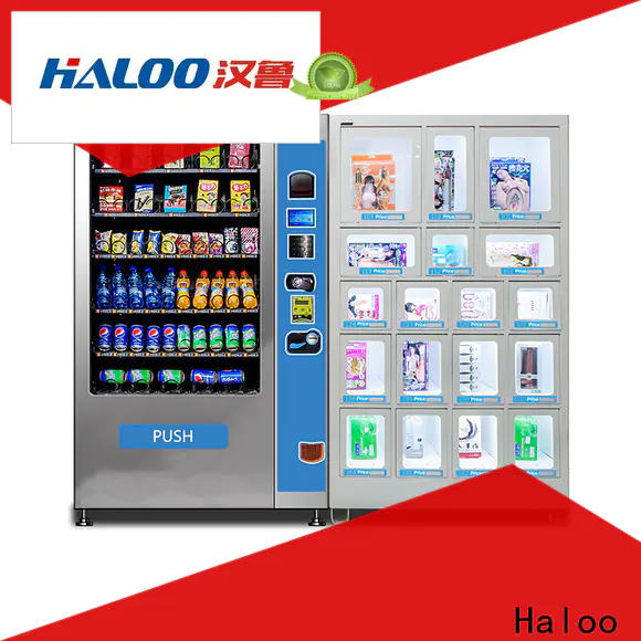 Haloo high quality locker vending machines manufacturer for food