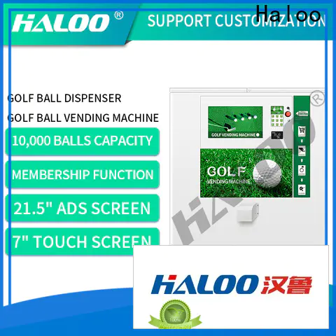 Haloo Good Price golf ball vending machine dispenser manufacturer for shopping mall