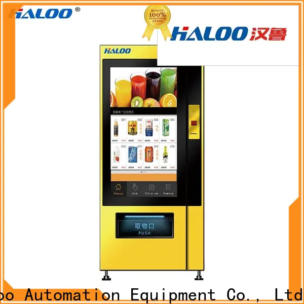Haloo hot food vending machine manufacturer for merchandise