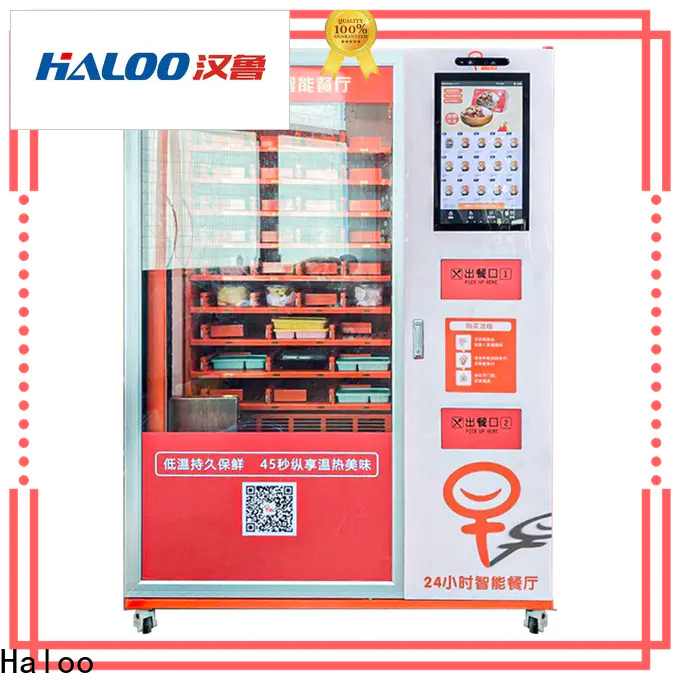 Haloo hot food vending machine manufacturers manufacturer for snack