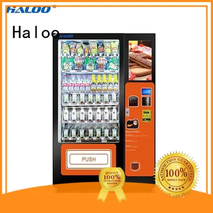 Haloo 50 windows fruit vending machine wholesale for drinks
