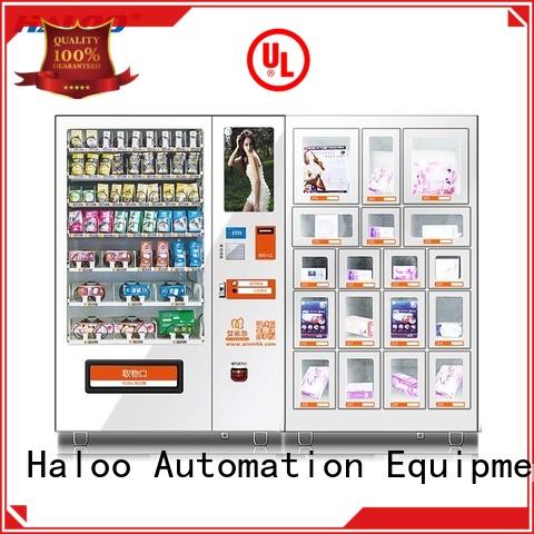 Haloo ads touch screen condom machine customized for shopping mall