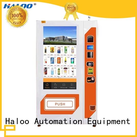 Haloo professional soda vending machine high capacity for merchandise
