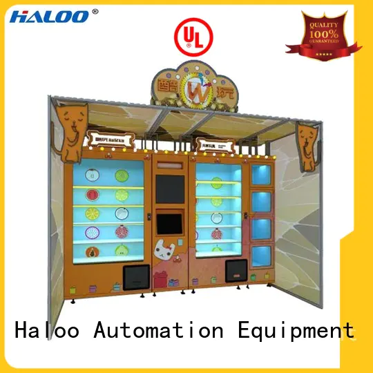 touch screen reverse vending machine design for lucky box gift Haloo