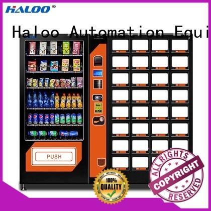 Haloo ads screen beverage vending machine customized for food