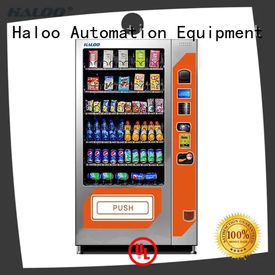 tea vending machine 21.5inches ads screen for snack Haloo
