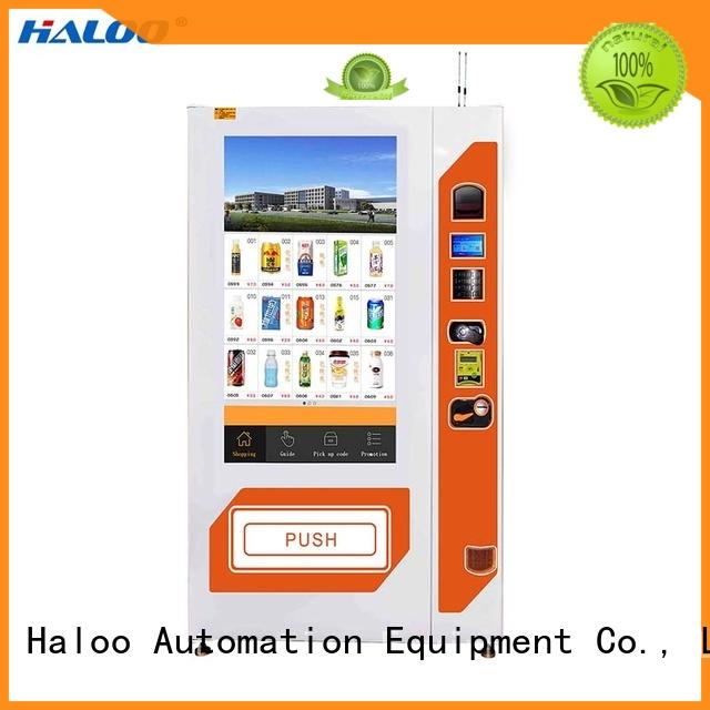 Haloo GPRS remote manage soda vending machine wholesale for shopping mall
