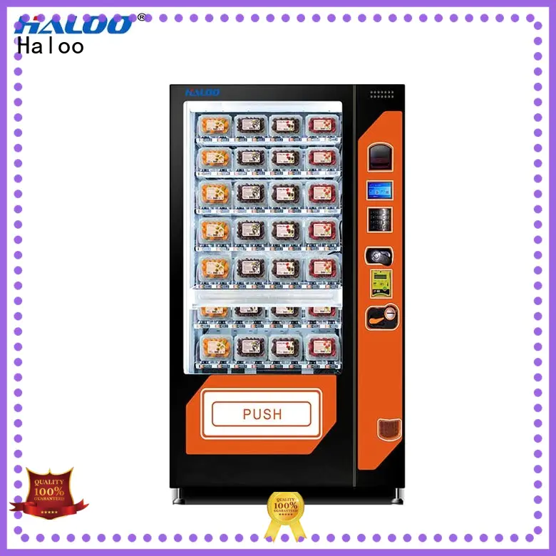 Haloo water vending machine design for fragile goods