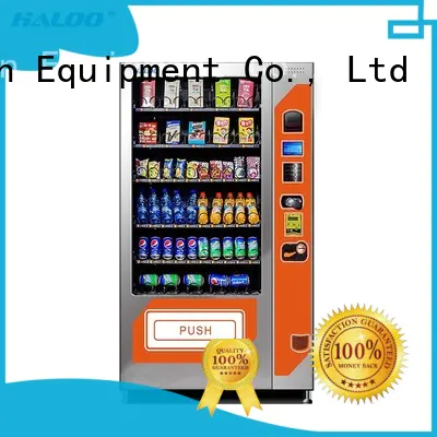 Haloo beverage vending machine customized for snack