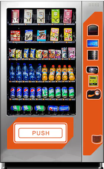 Keypad Spring Spiral Operating Cooling Drinks Snacks Vending Machine