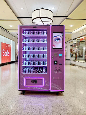 Hot Pink False Lash Eye Lash Vending Machine Vending Machine with Flexible Slots