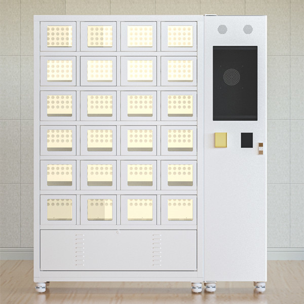 Cooling Locker Vending Machine With Card Reader 1640mm Width ODM OEM 0