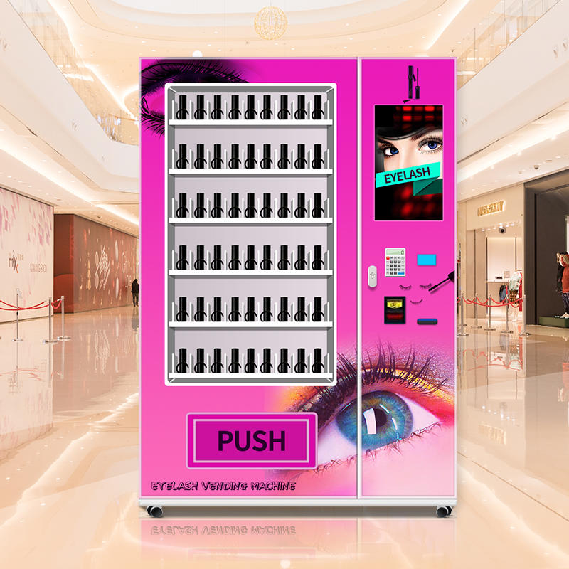 Hot Pink False Lash Eye Lash Vending Machine Vending Machine with Flexible Slots
