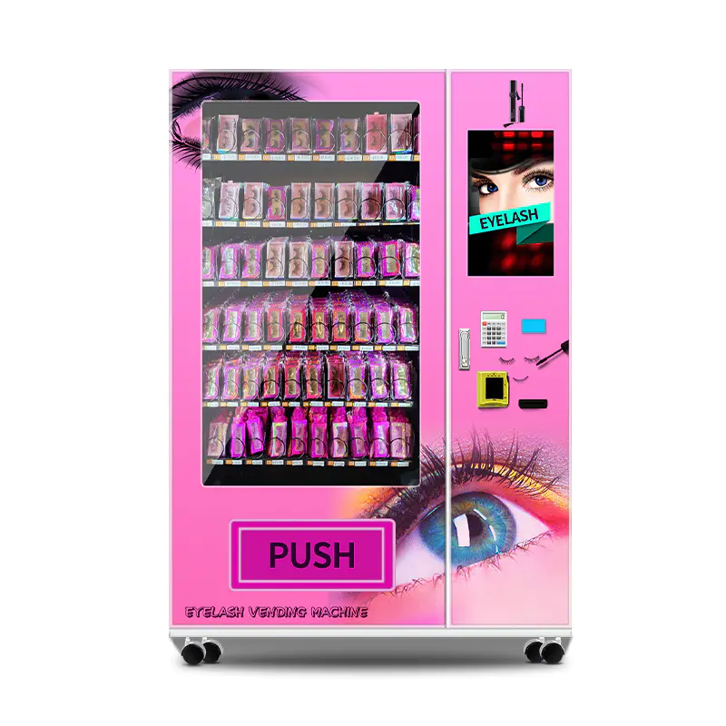 Hot Pink False Lash Vending Machine Eye Lash Vending Machine with Flexible Slots
