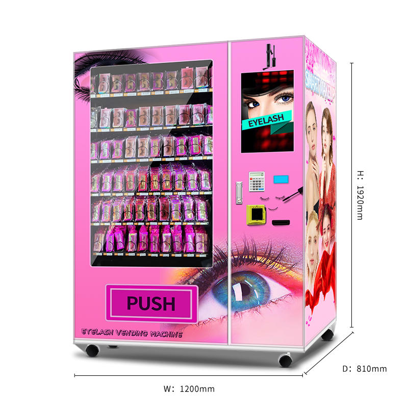 Hot Pink False Lash Vending Machine Eye Lash Vending Machine with Flexible Slots