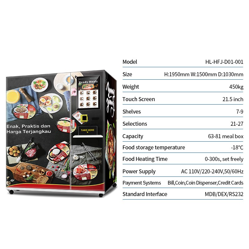 touch screen hot food vending machine manufacturers wholesale for outdoor-3