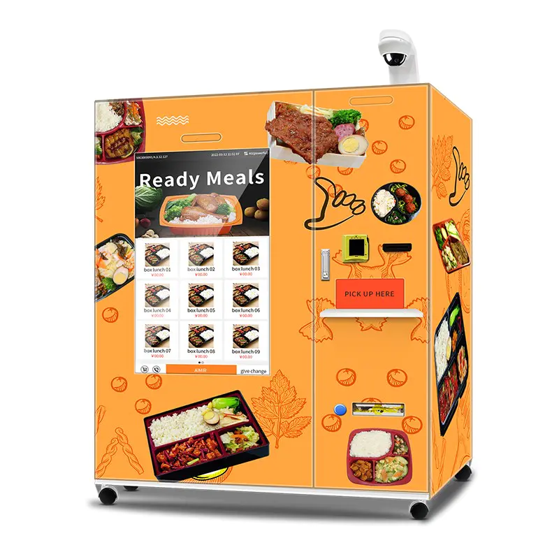 intelligent hot noodle vending machine factory for outdoor