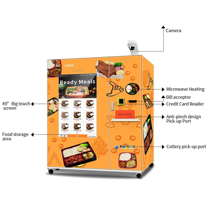 Haloo convenient hot snack vending machine supplier for snack
