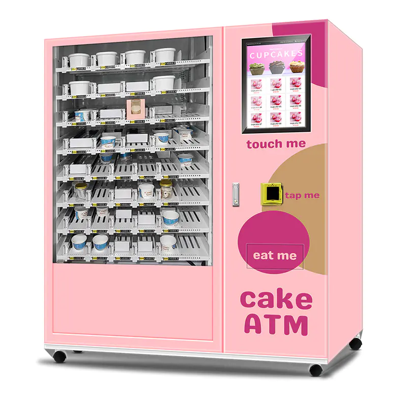Fully Automatic Cake Vending Machine Cake Box Vending Machine with Credit Card Reader