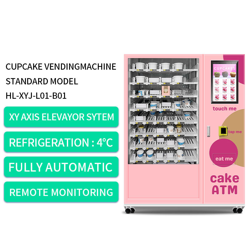 Fully Automatic Cake Vending Machine Cake Box Vending Machine with Credit Card Reader