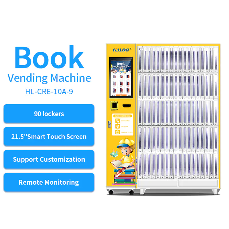 90 Lockers Book Vending Machine Magzine Stationary Vending Machine For Book Store School College Libary Shopping Mall