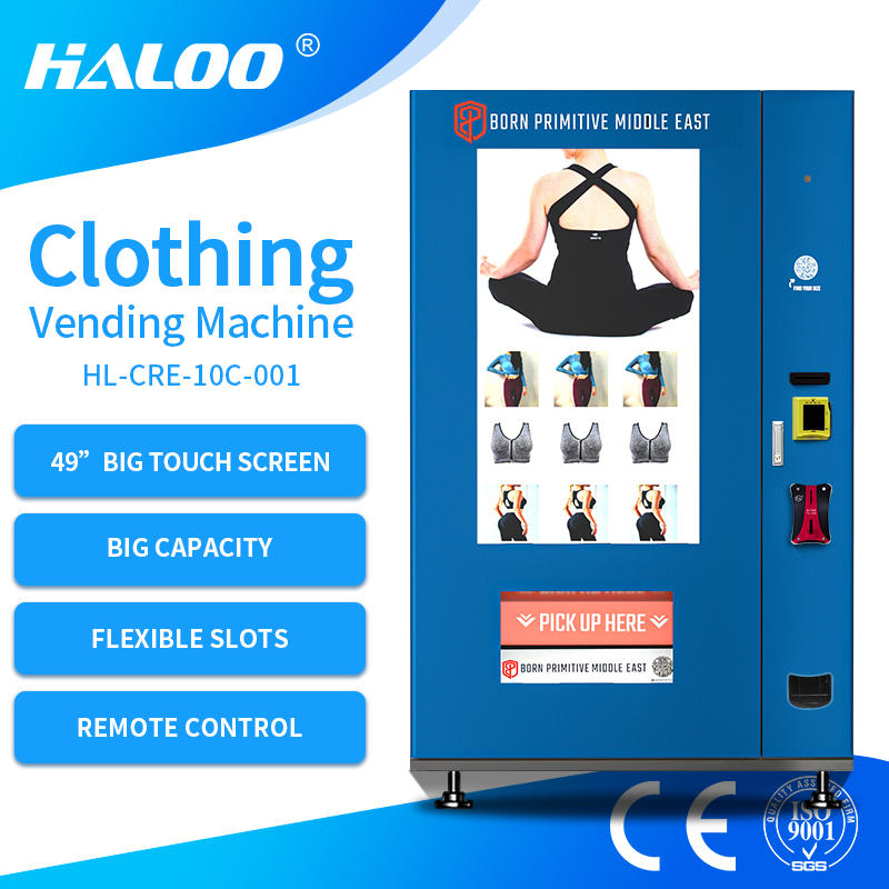 Big Touch Screen Automatic Clothes Vending Machine Fitness Tight Suit T Shirt Swimming Wear Clothes Vending Machine