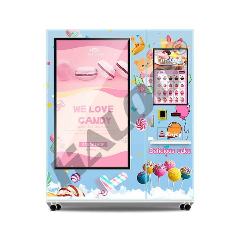 Sprinkles Cupcake Vending Machine Smart Vending Machine Fresh Food Vending Machine With Two Screens