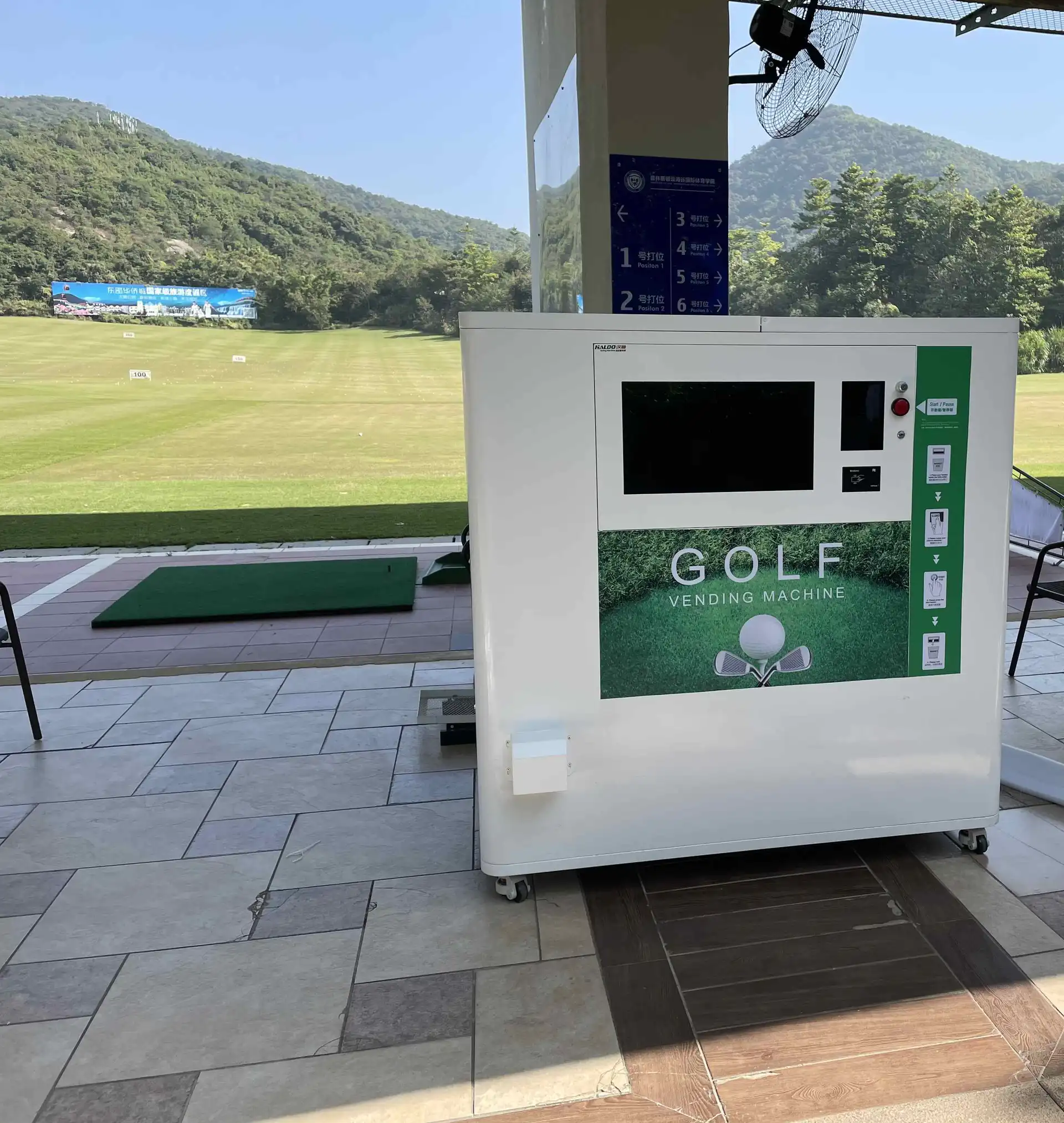 Exclusive Roll-out Golf Ball Dispenser Flat Top Golf Ball Dispenser Vending Machine