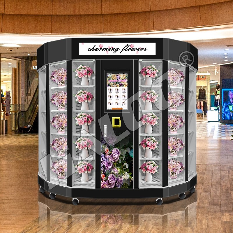 Professional flower vending machine supplier for supermarket-2