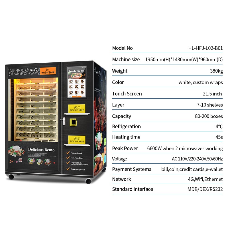 Haloo hot food vending machine manufacturers wholesale for outdoor-7