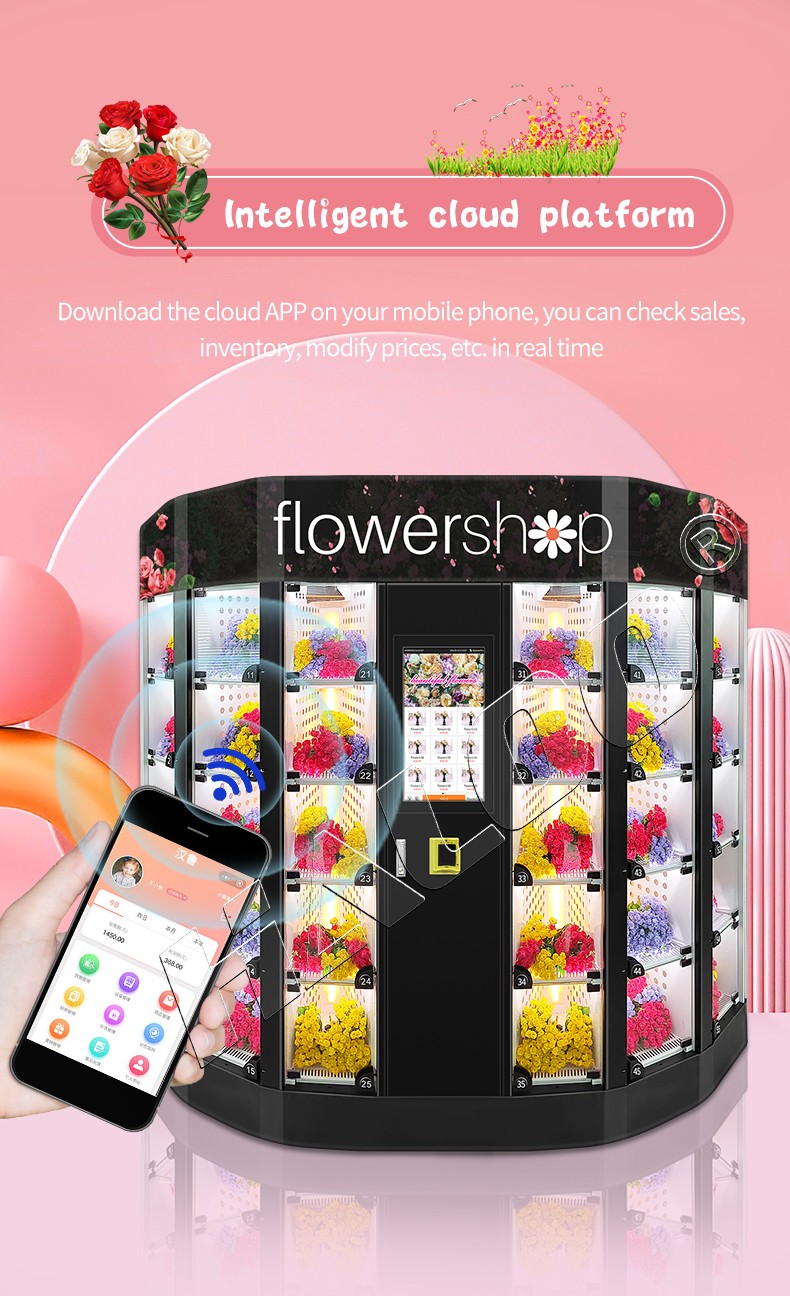 Haloo Affordable floral vending machine wholesale for cake shop-10