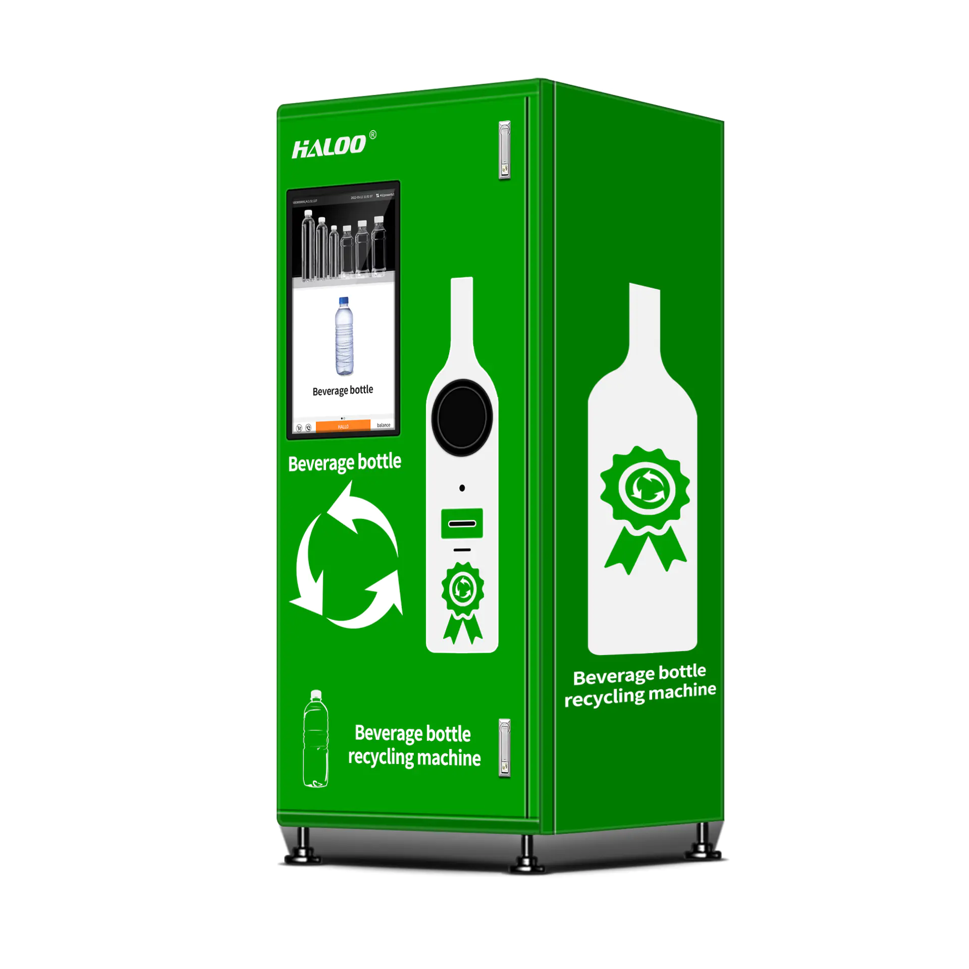 Plastic bottle recycle cabinet and recovery vending machine