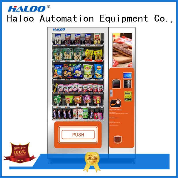Haloo automatic cold drink vending machine customized for snack